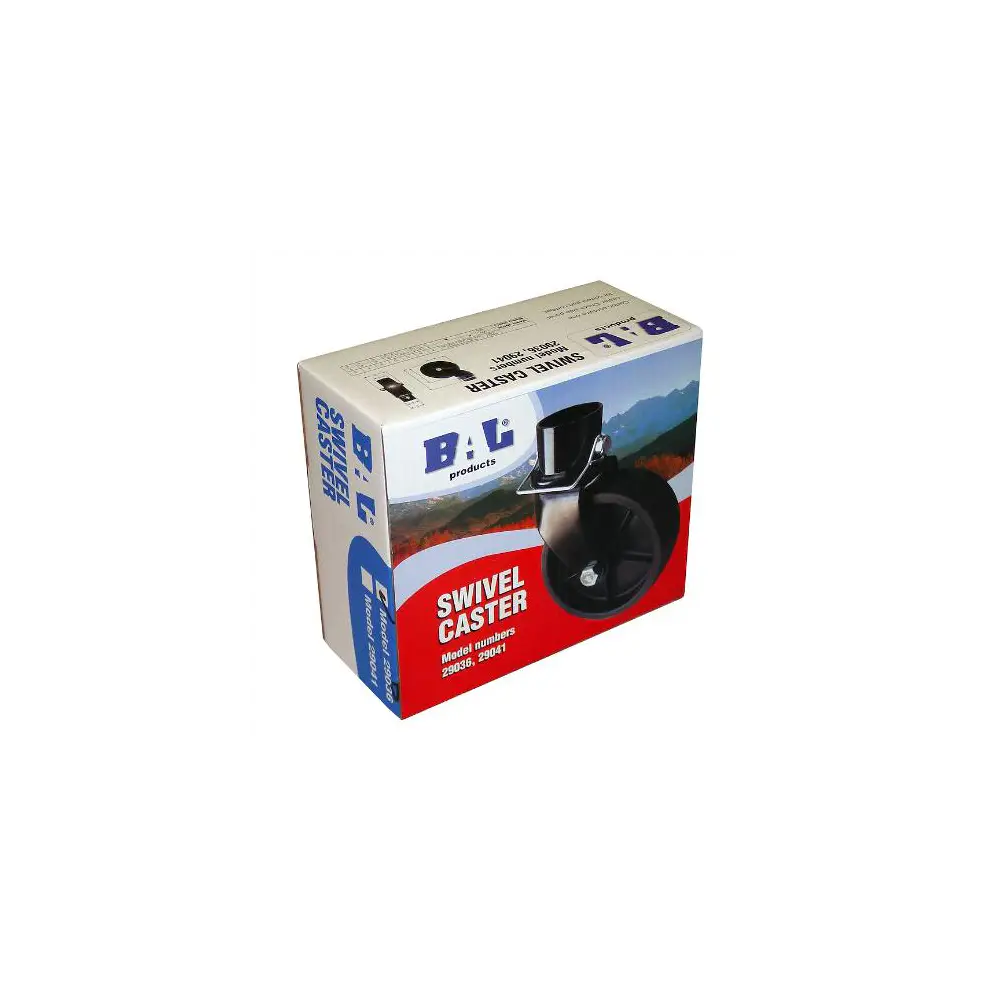 Trailer Tongue Jack Caster - Fits 1000lb Jack With 2" Round Inner Tube - BLN29036B - view 3
